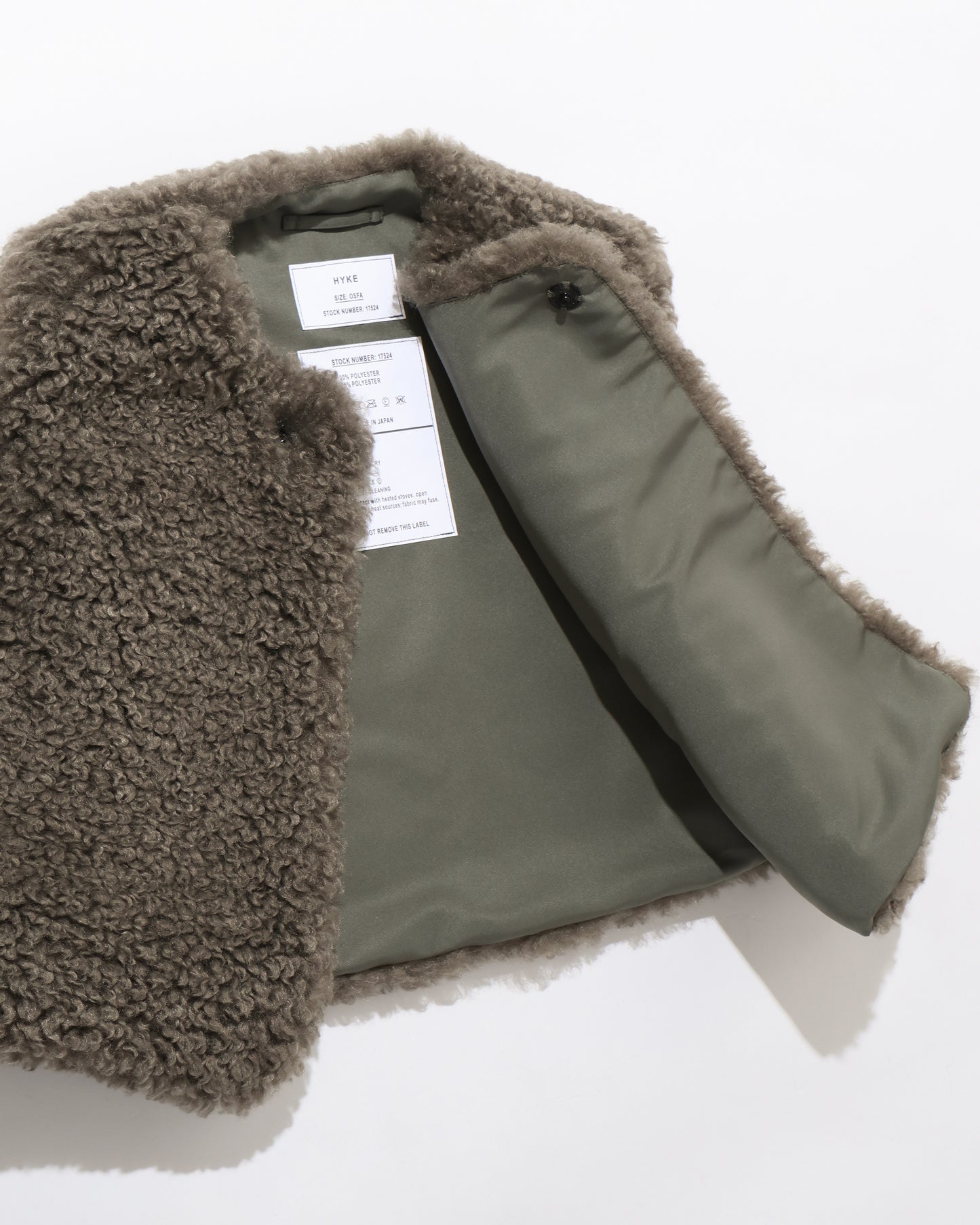 FAUX SHEARLING CROPPED VEST 17524