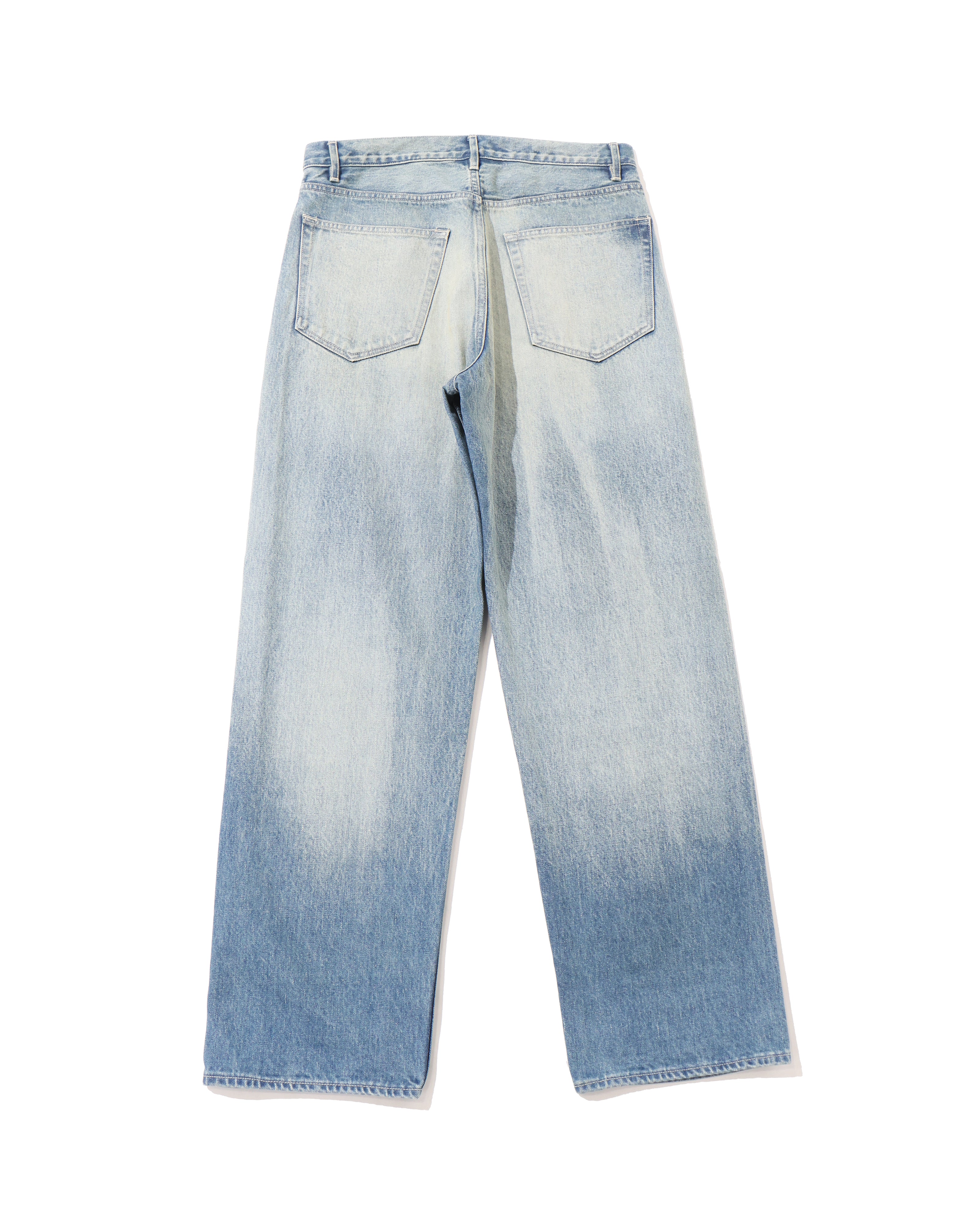 SELVEDGE FADED HEAVY DENIM WIDE PANTS FADED INDIGO – TIME AFTER TIME