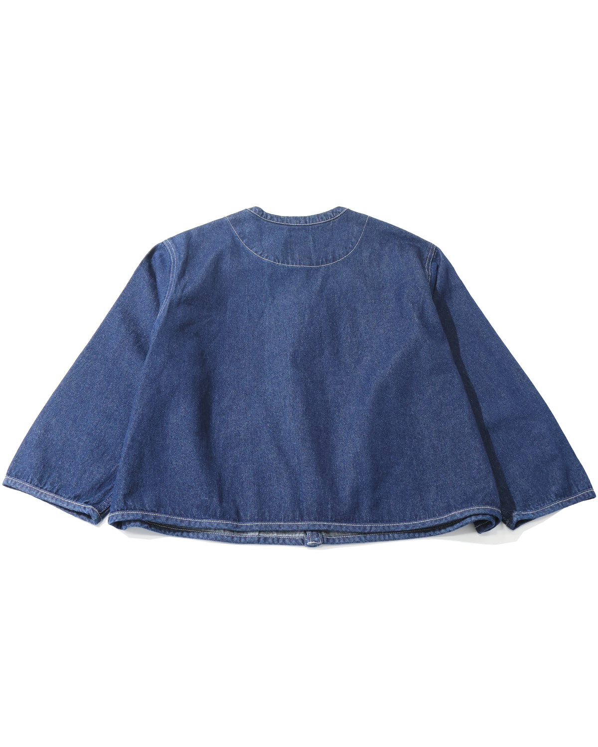 Women's Denim Collarless Jacket