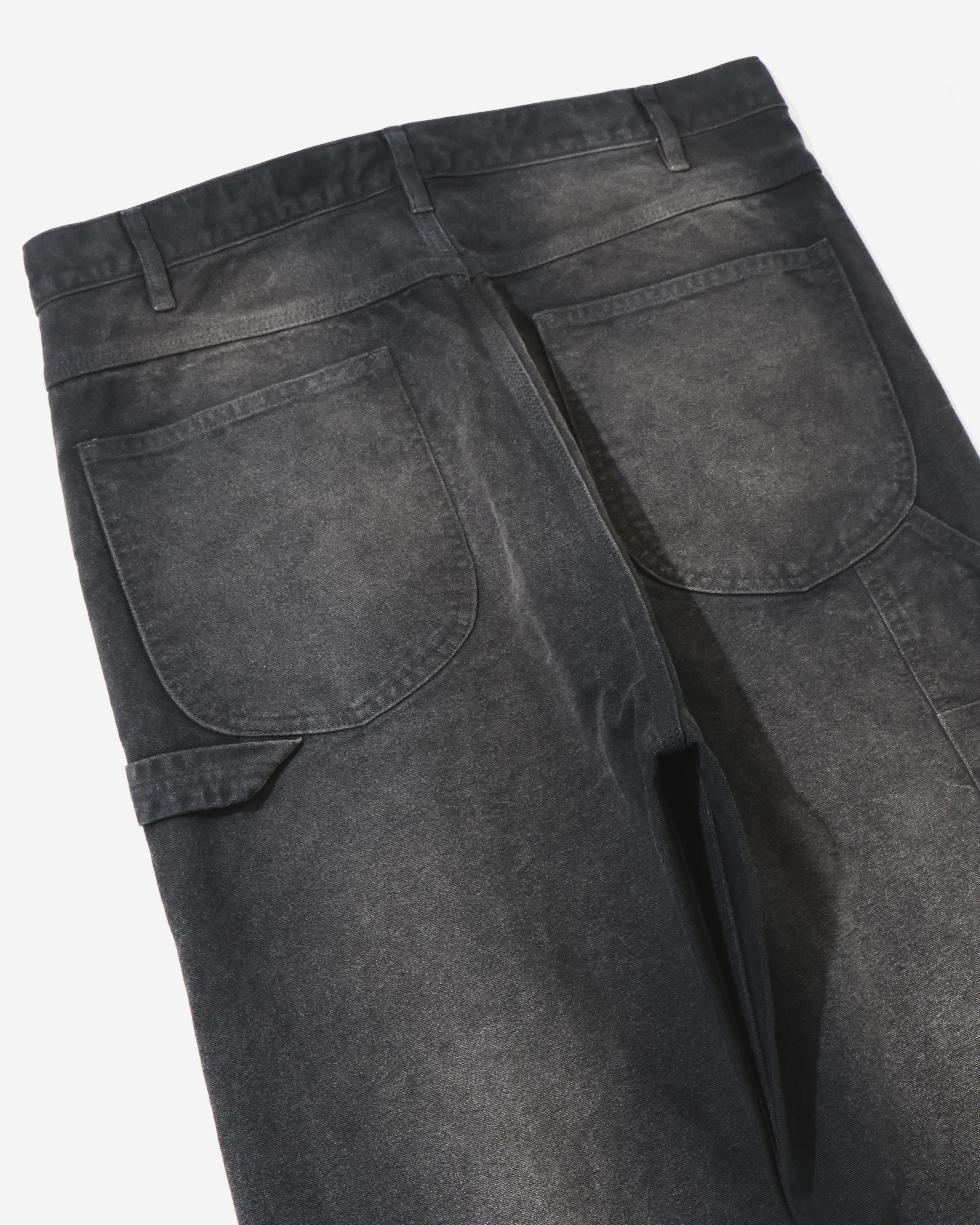 PRODUCT DYED ORGANIC COTTON DUCK PAINTER PANTS FADED BLACK – TIME