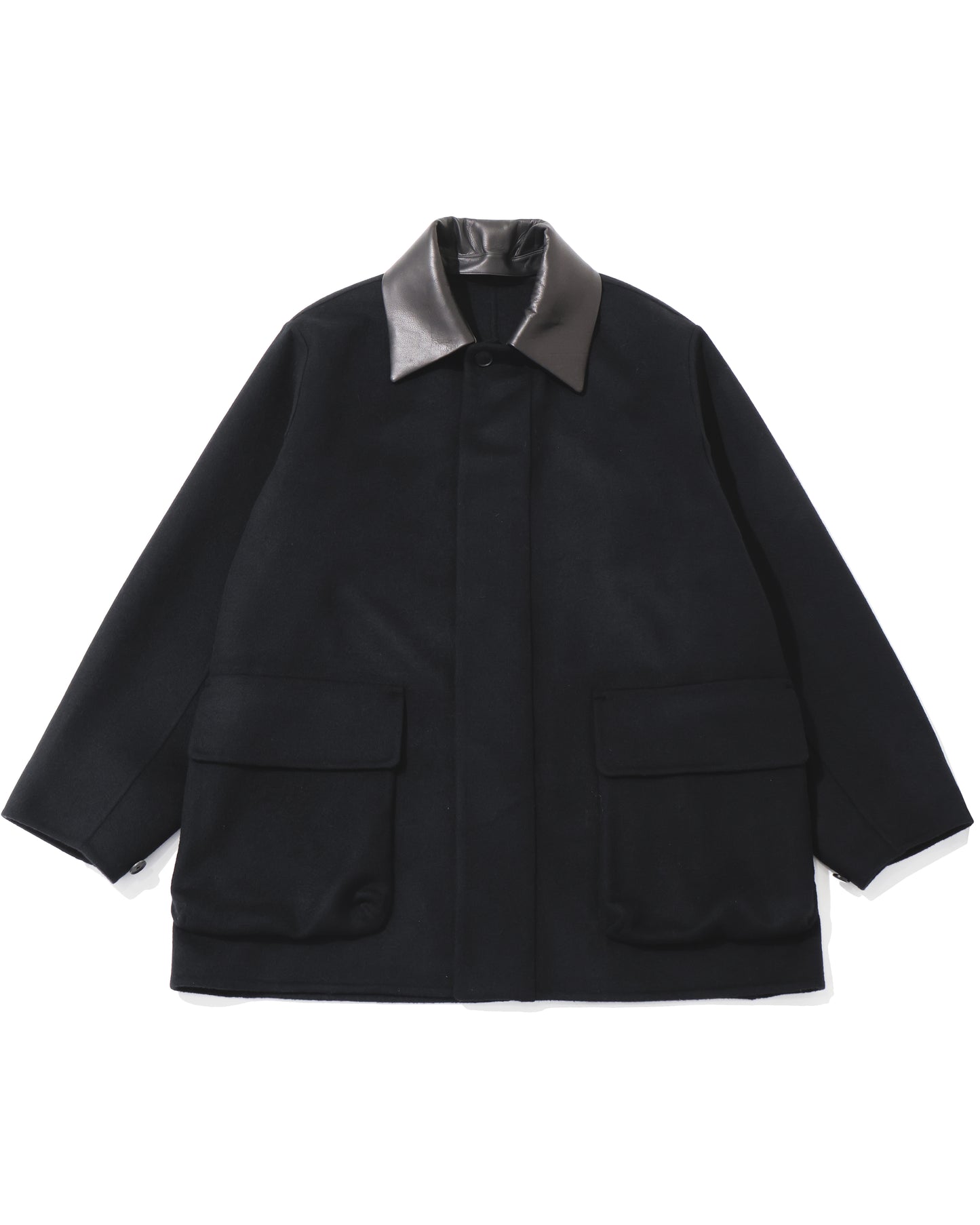 CASHMERE MELTON HAND SEWN BLOUSON