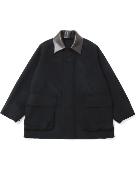 CASHMERE MELTON HAND SEWN BLOUSON