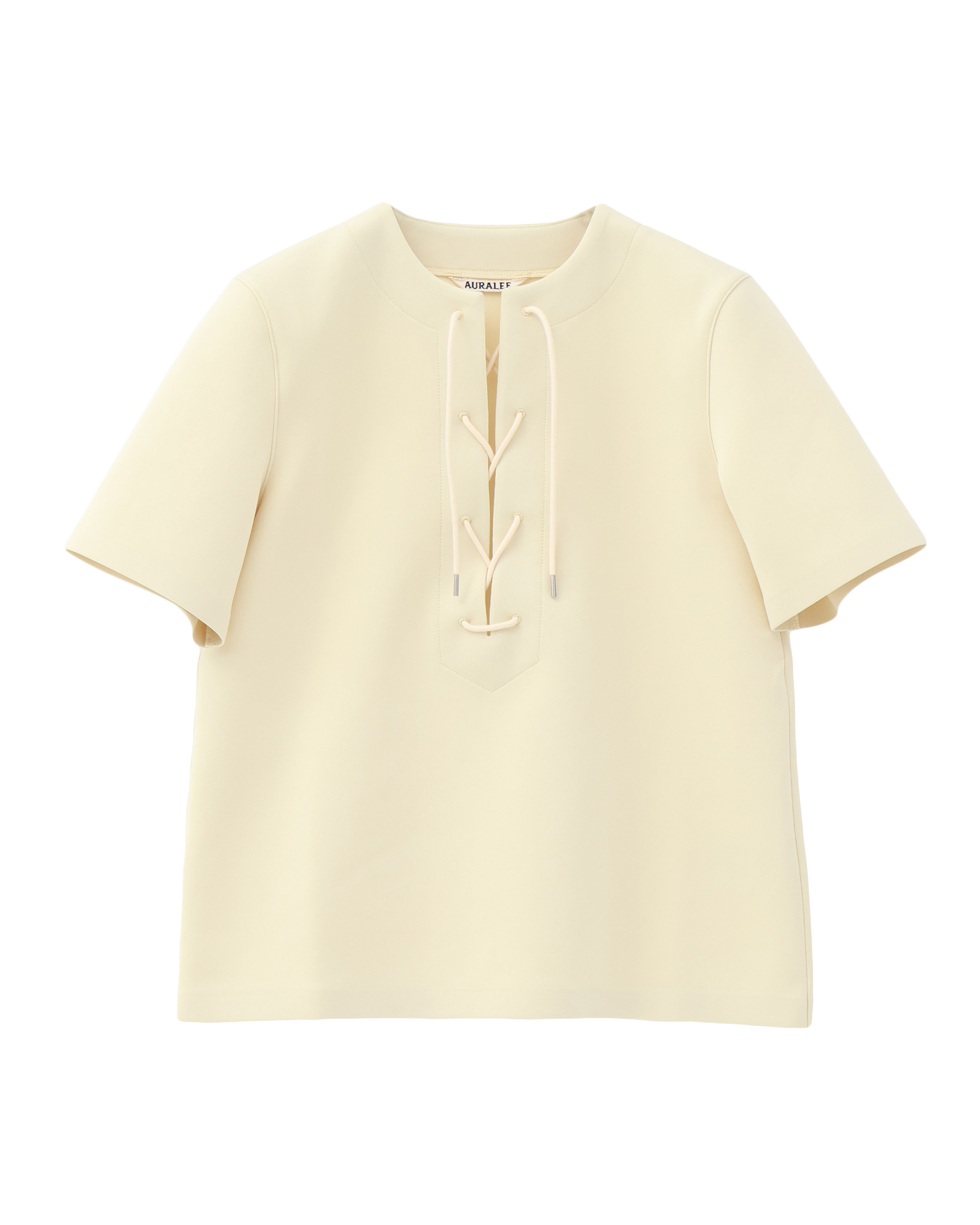 AURALEE オーラリーWETSUIT JERSEY LACE UP TEE AURALEE /WETSUIT JERSEY LACE UP TEE（Lady's/IVOR