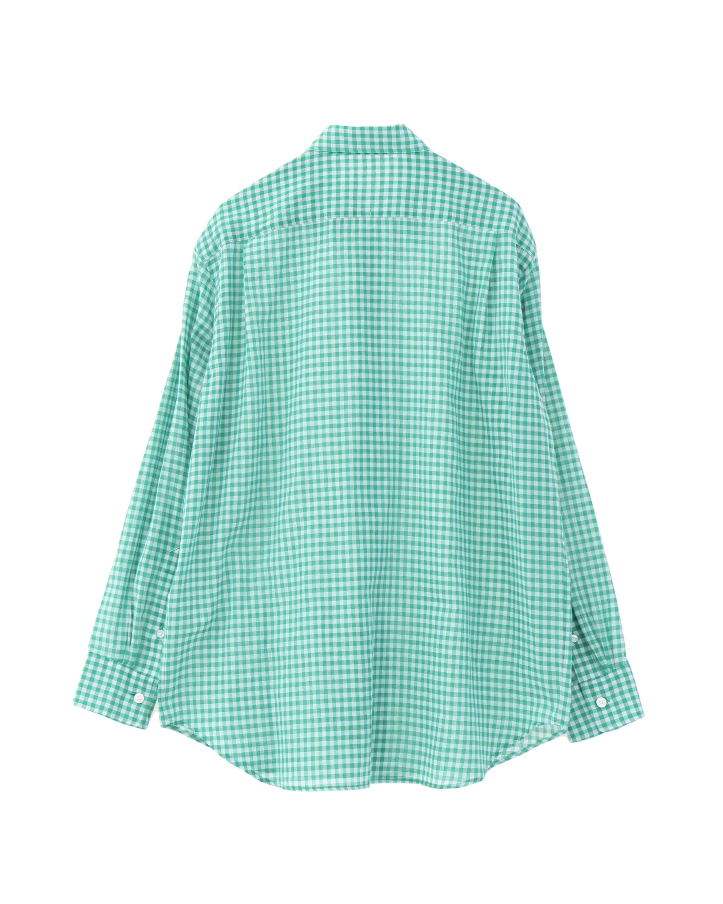 AIRY LIGHT COTTON CHECK BIG SHIRT