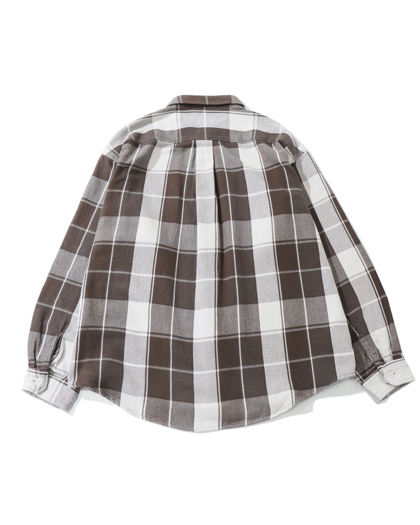 VANNING PLAID LS SHIRT  BROWN