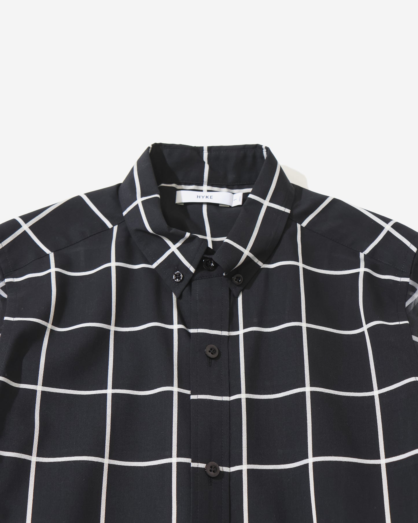 SHEER SLEEVE WINDOWPANE BLOUSE 15265