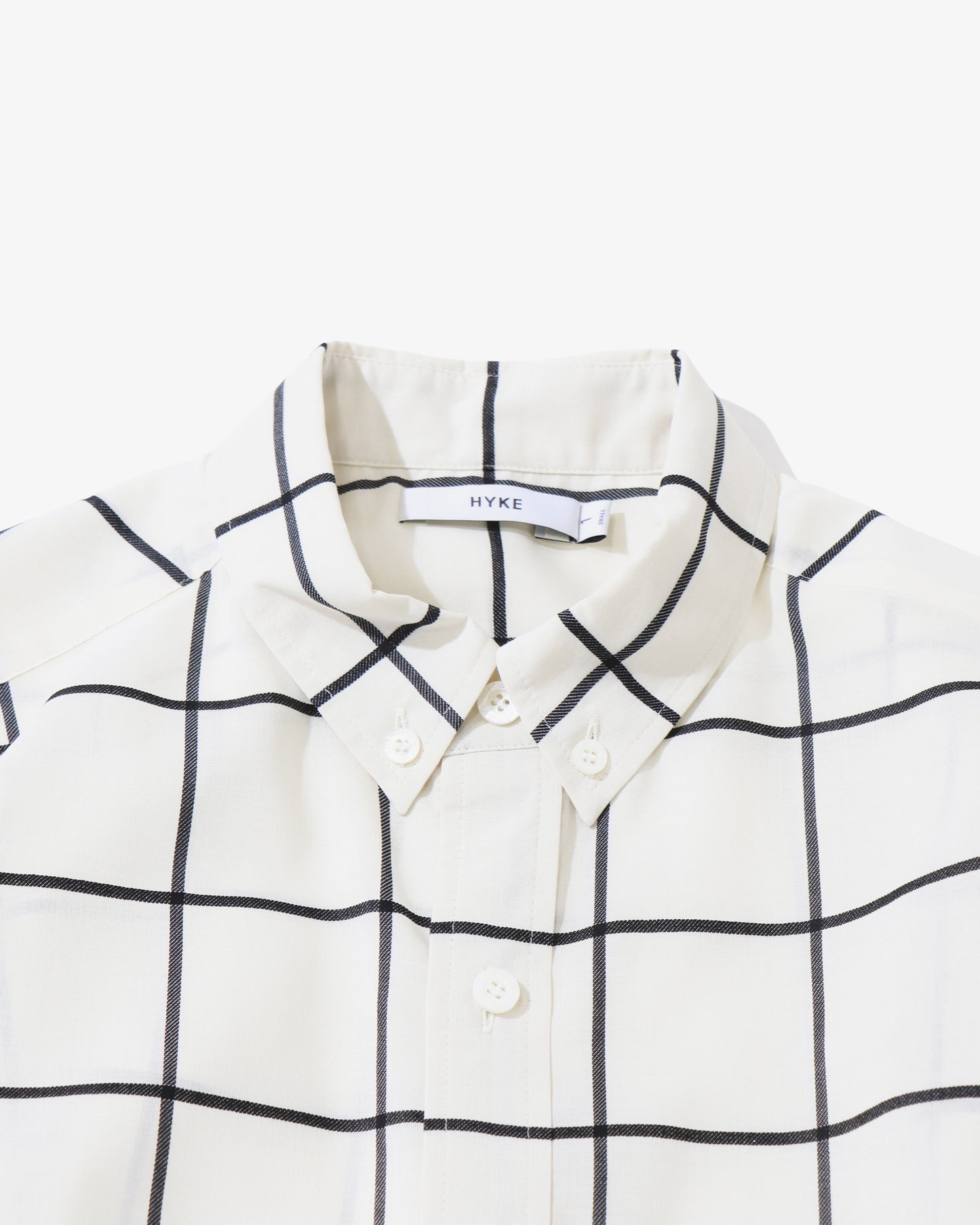 SHEER SLEEVE WINDOWPANE BLOUSE 15265