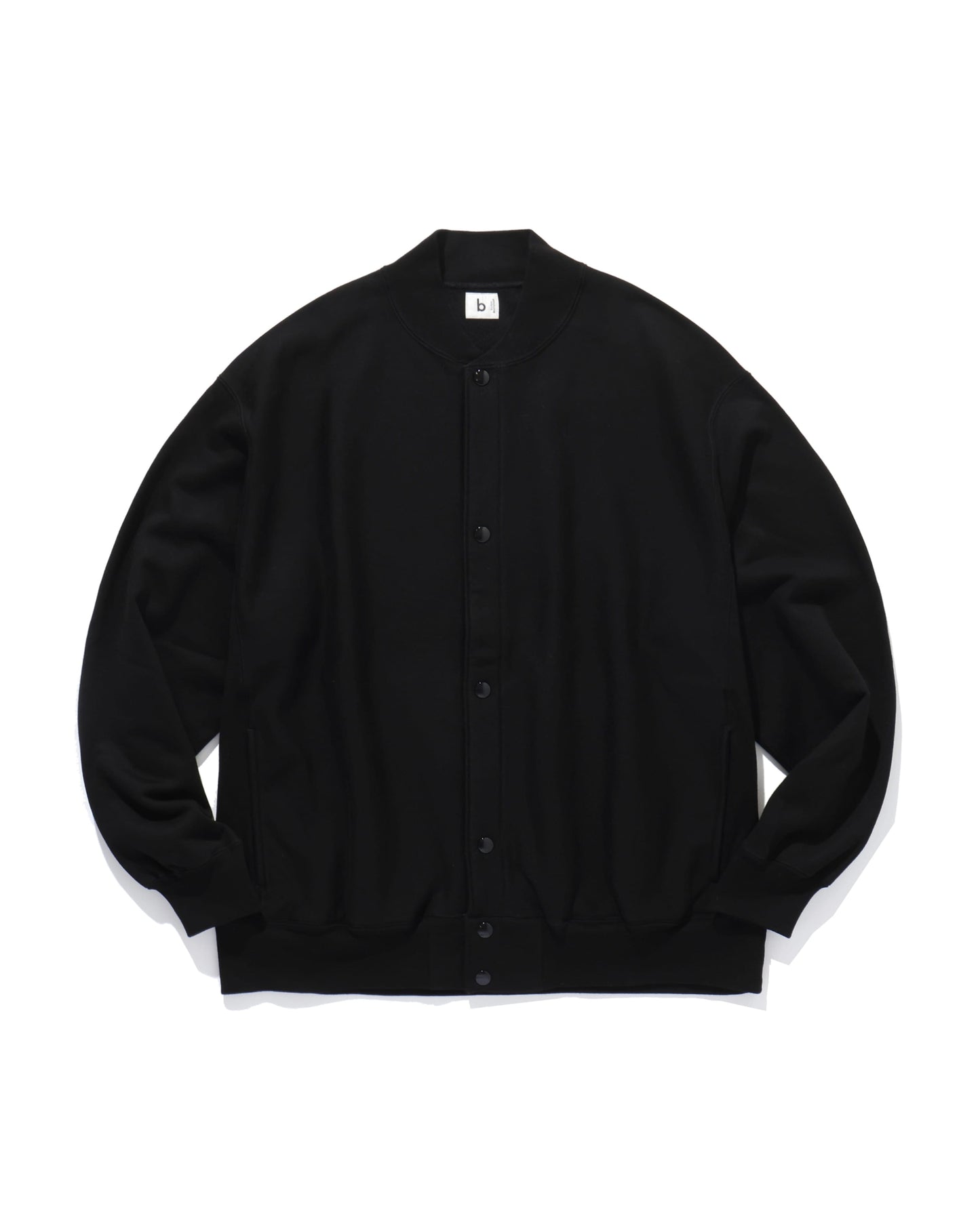 Soft&Hard Sweat Snap Cardigan BLACK