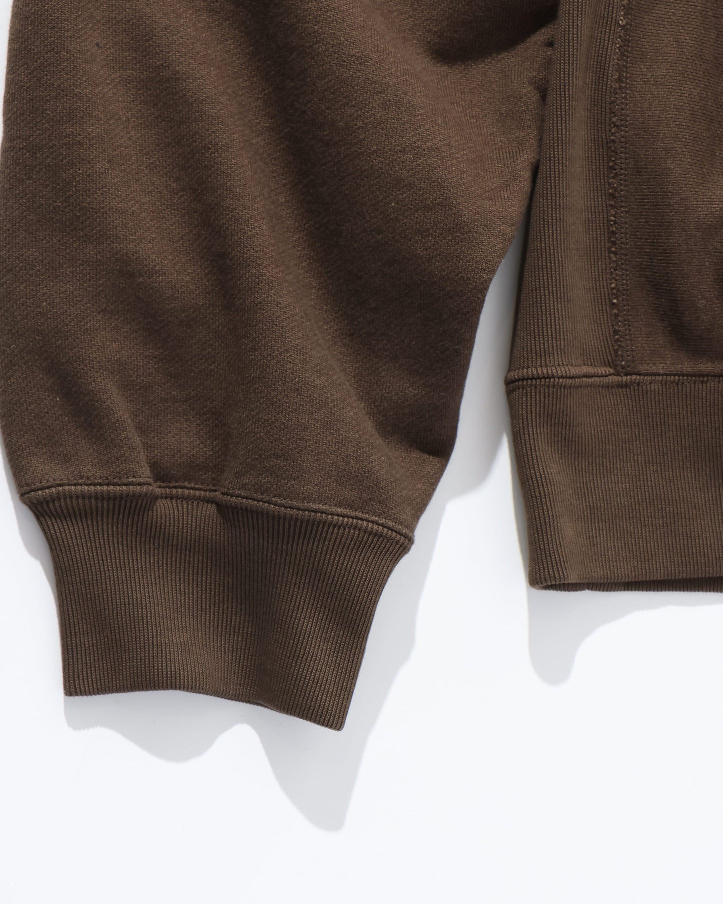 Soft&Hard Sweat Hoodie ZIP KHAKI BROWN