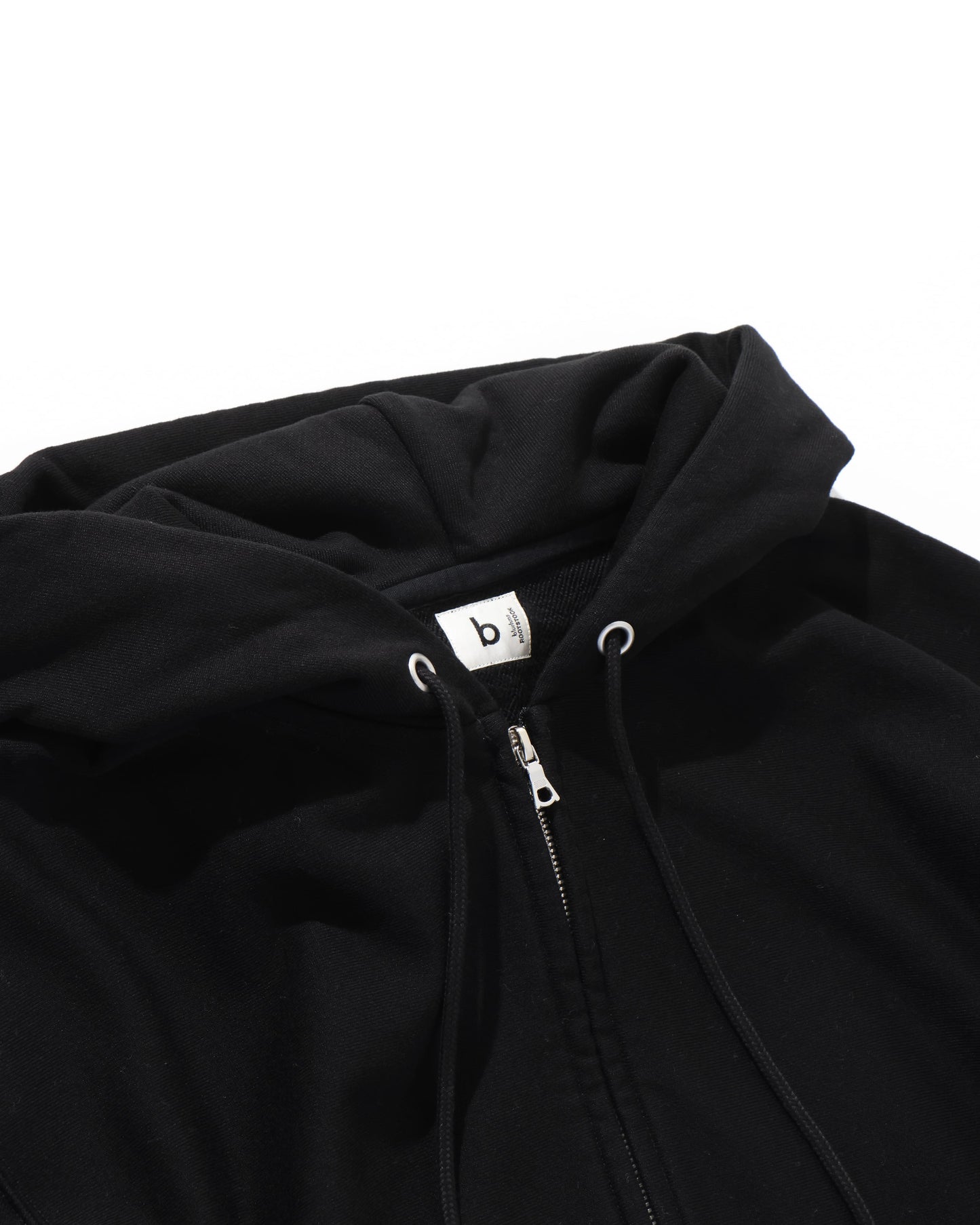 Soft&Hard Sweat Hoodie ZIP BLACK