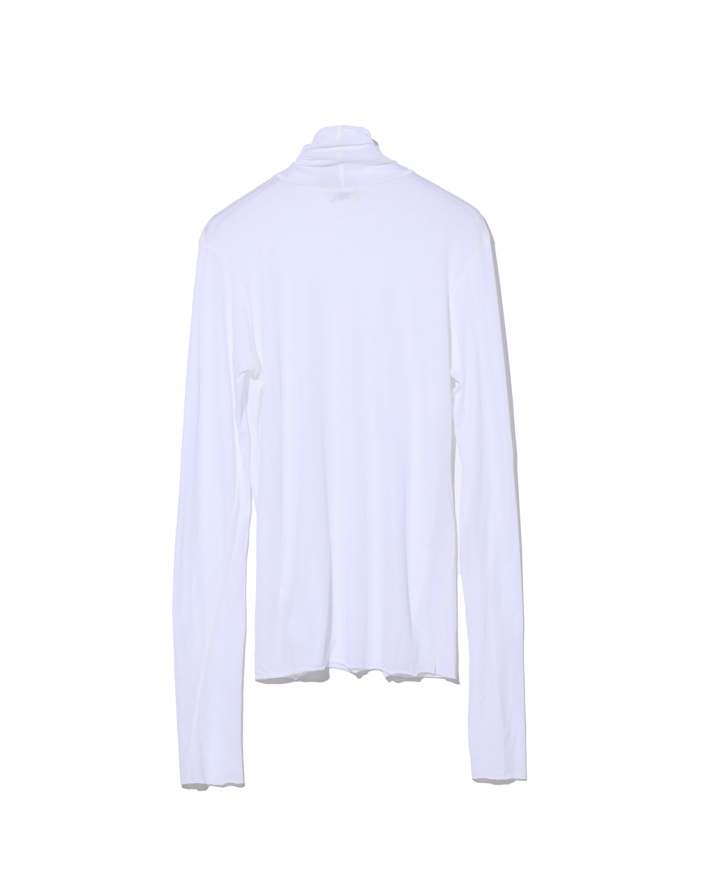high twist cotton sheer jersey turtle-neck Tee