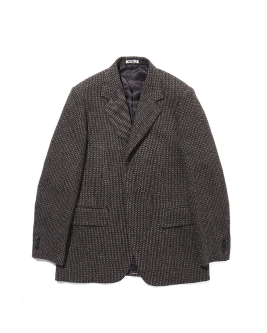 ALPACA WOOL SILK TWEED OVER JACKET