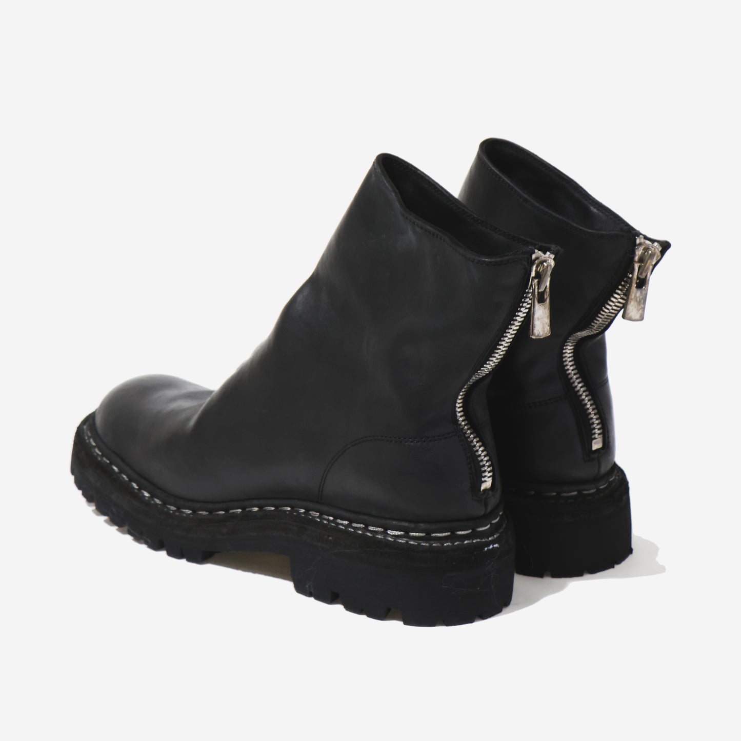 796V_N  BACK ZIP BOOT  HORSE FULL GRAIN