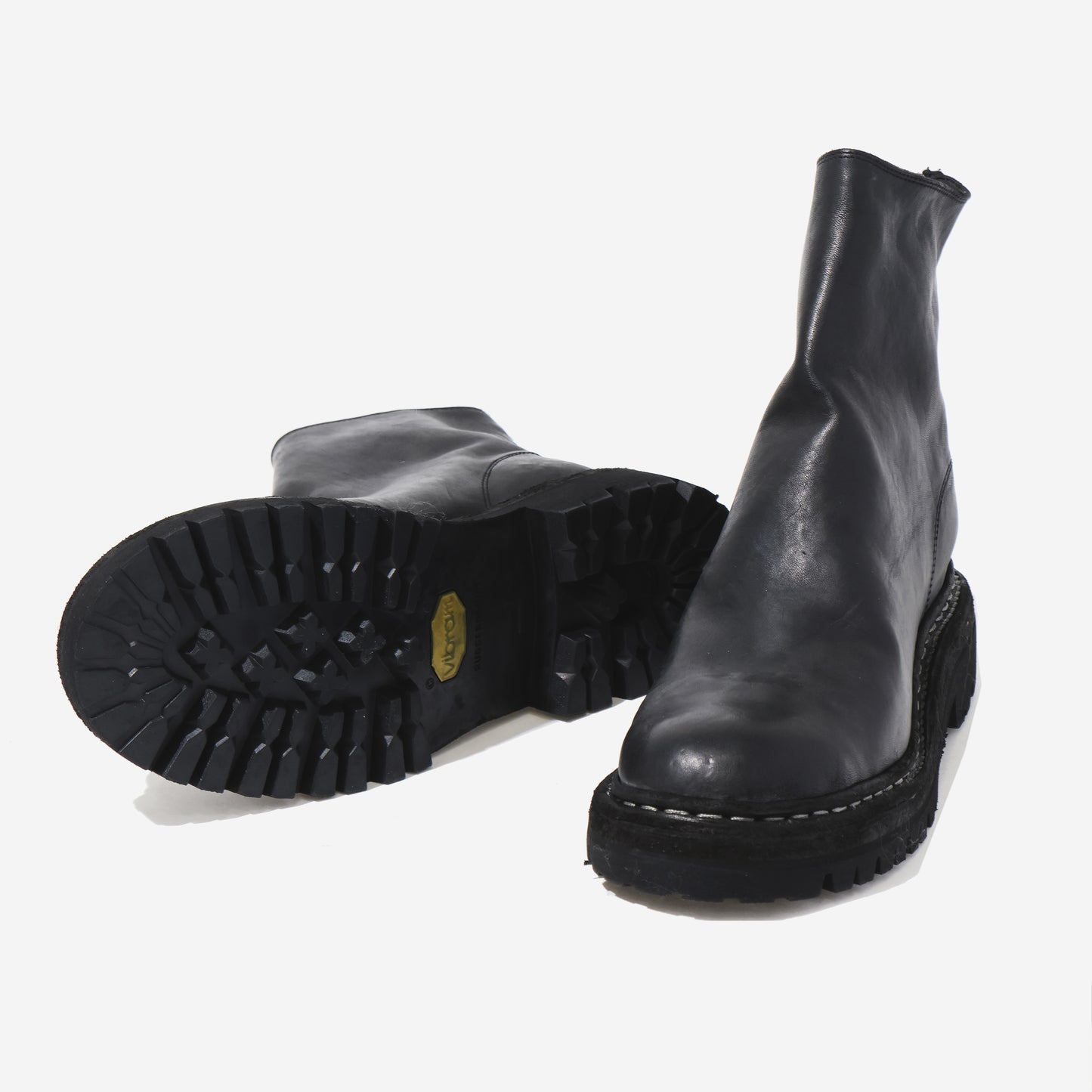 796V_N  BACK ZIP BOOT  HORSE FULL GRAIN