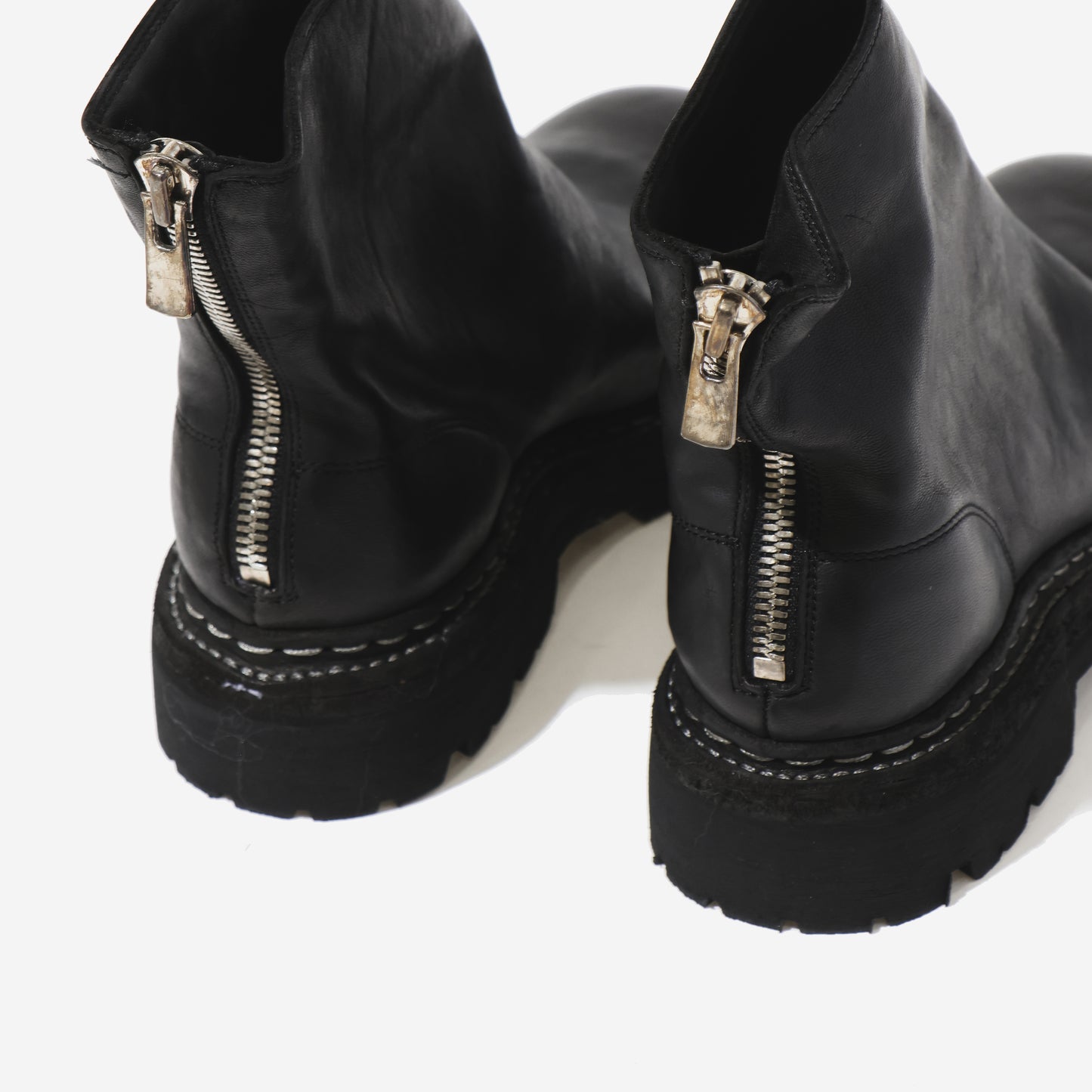 796V_N  BACK ZIP BOOT  HORSE FULL GRAIN