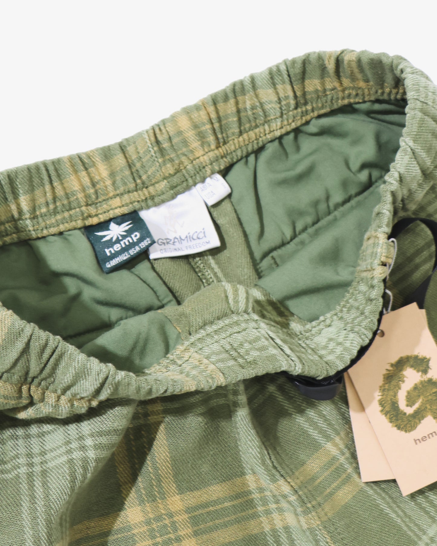 HEMP G-SHORT PLAID