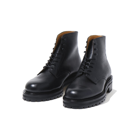 Lace-up Shoes in Grain Leather BLACK