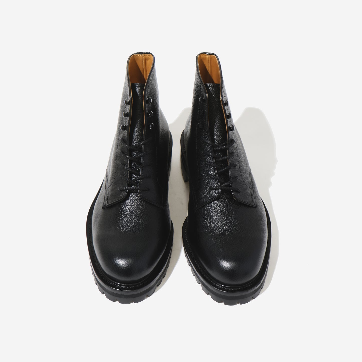 Lace-up Shoes in Grain Leather BLACK