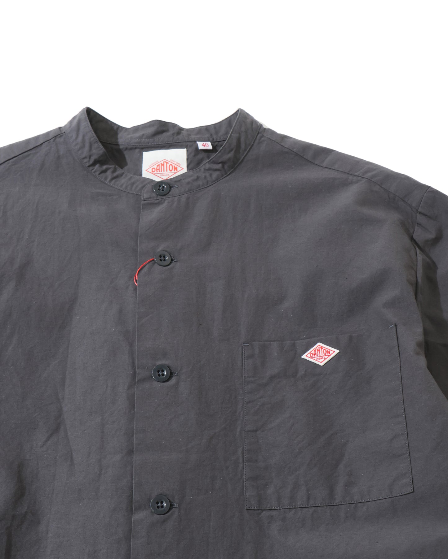 BAND COLLAR SHIRT S/S