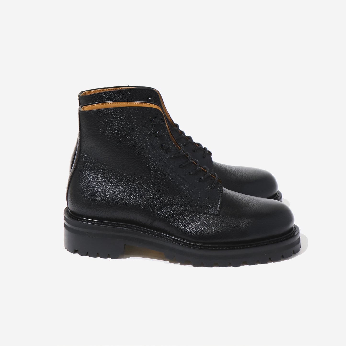Lace-up Shoes in Grain Leather BLACK