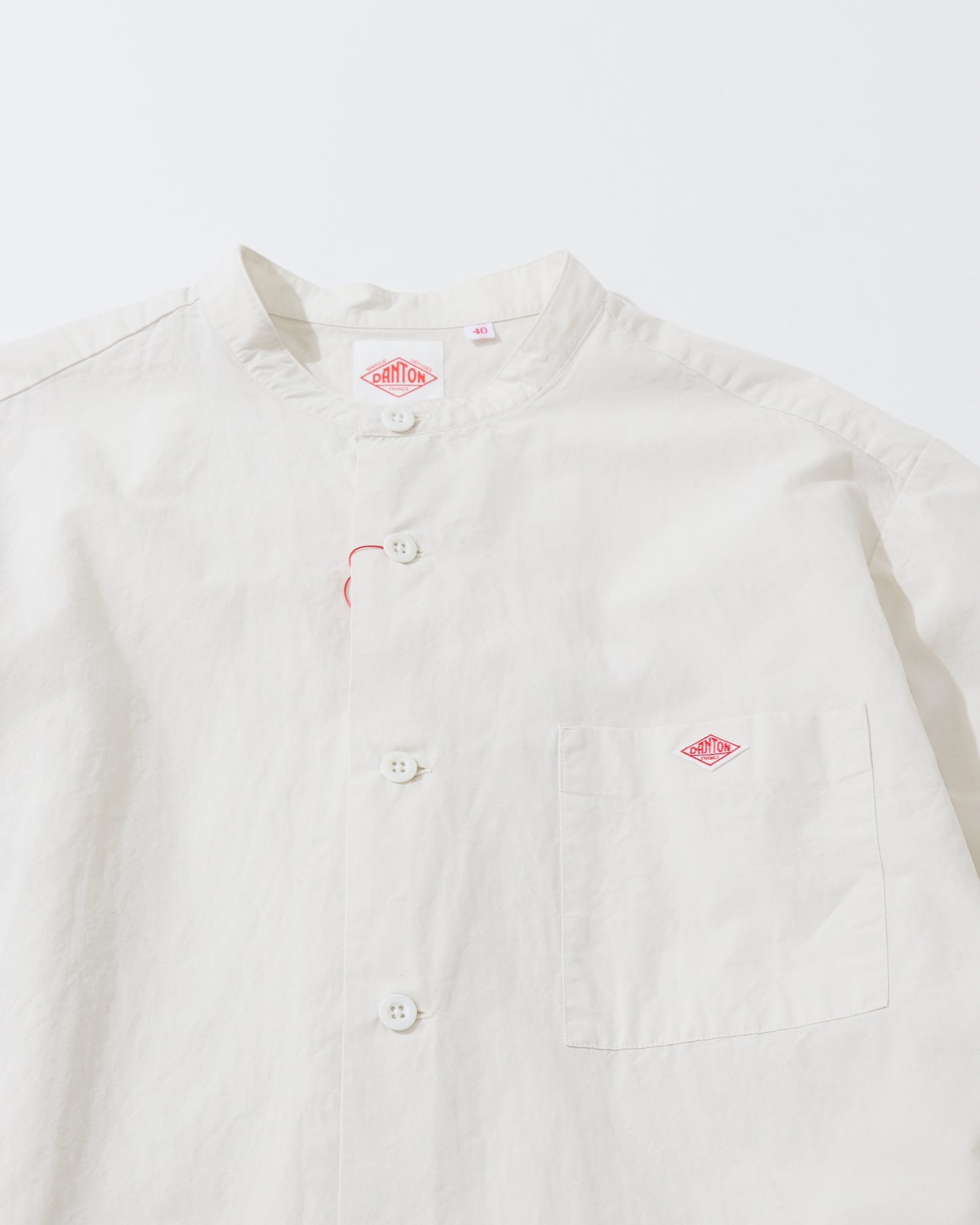 BAND COLLAR SHIRT S/S