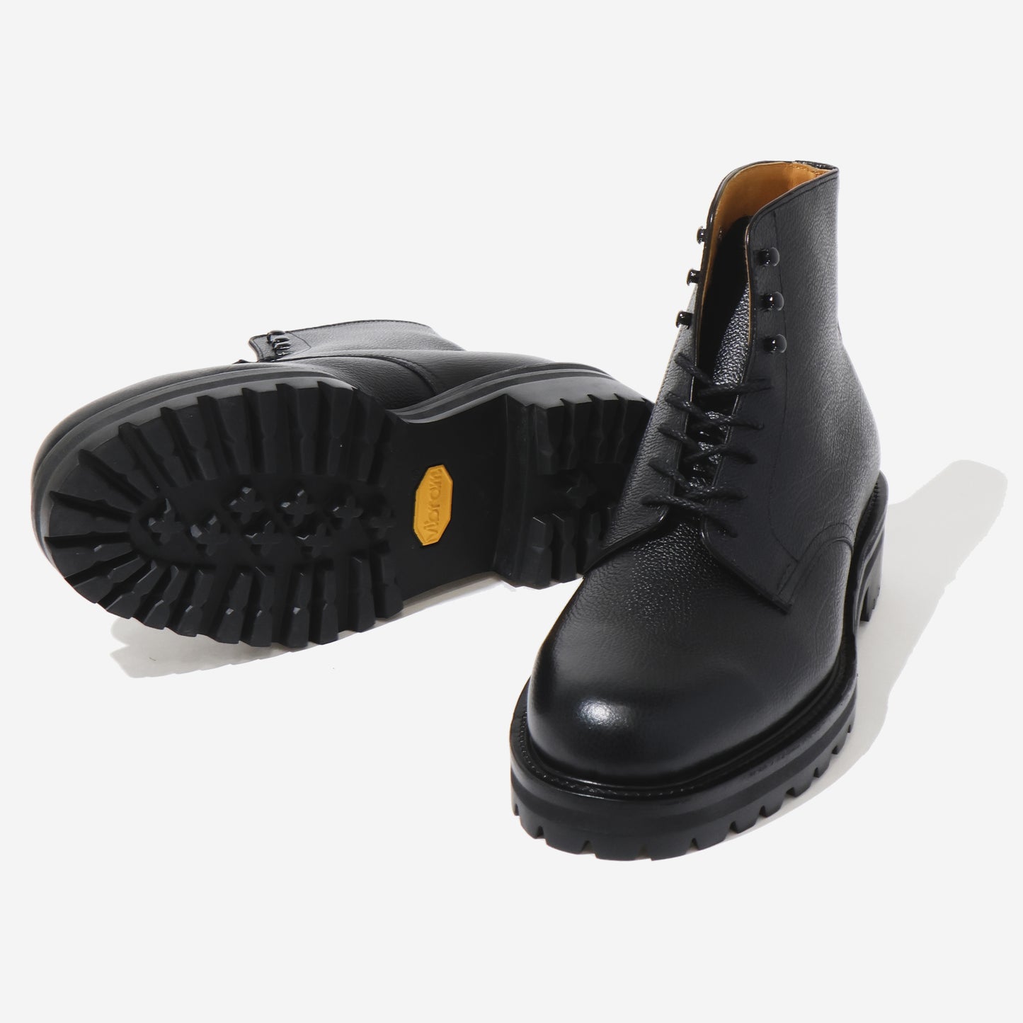 Lace-up Shoes in Grain Leather BLACK