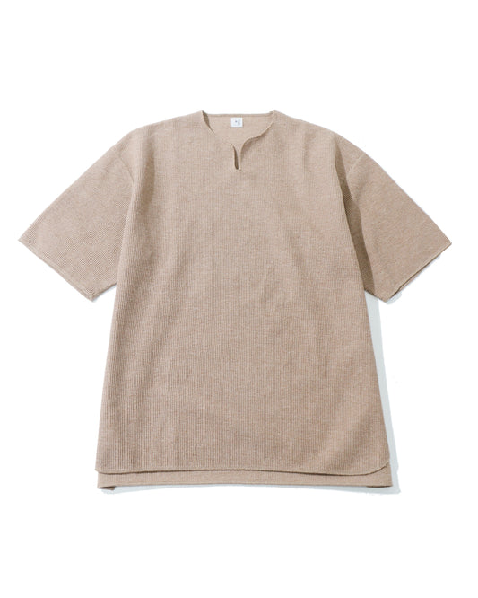 Rough&Smooth Thermal Over-neck HeatherBeige