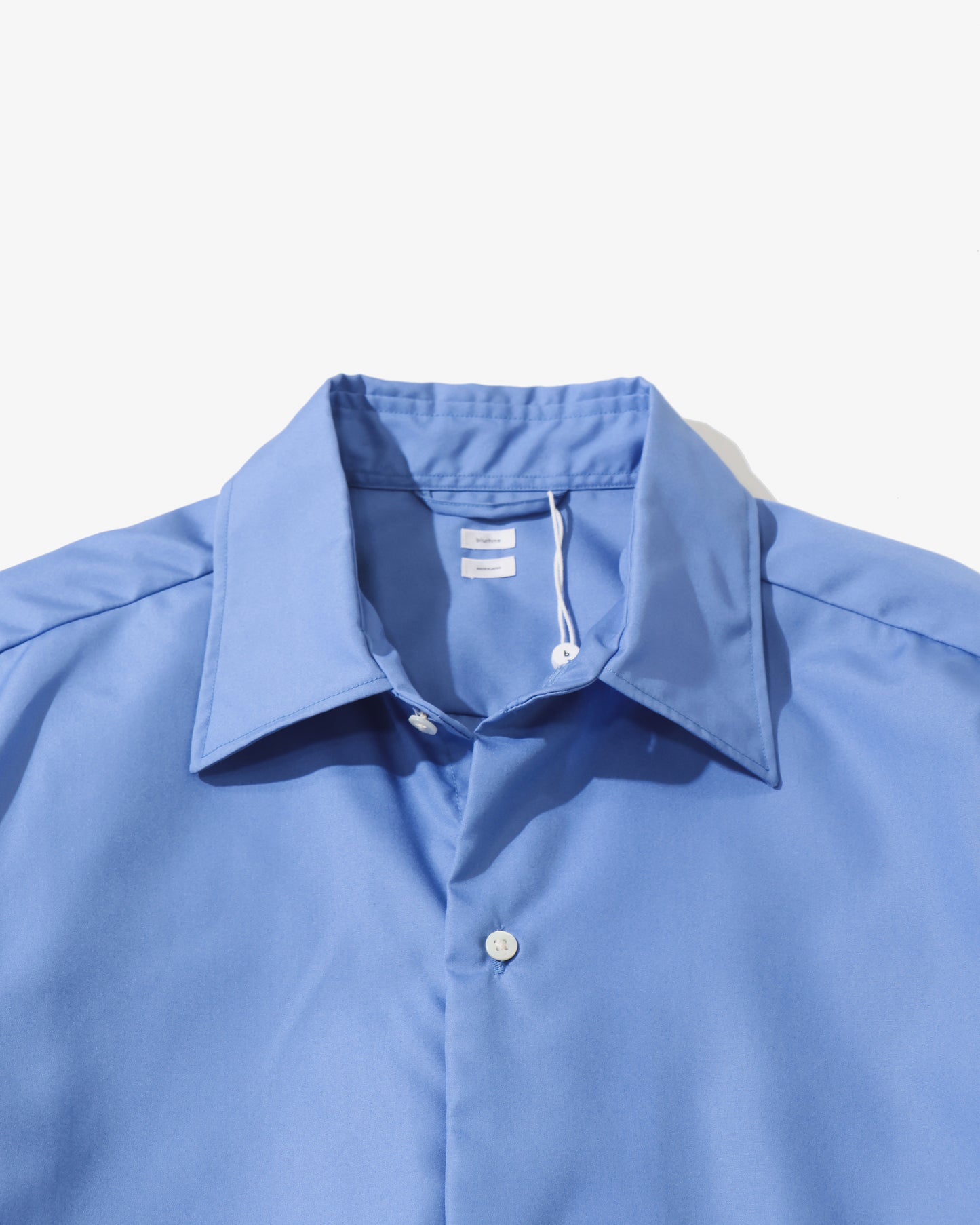 Cotton Broad Half-Sleeve Shirt SaxeBlue