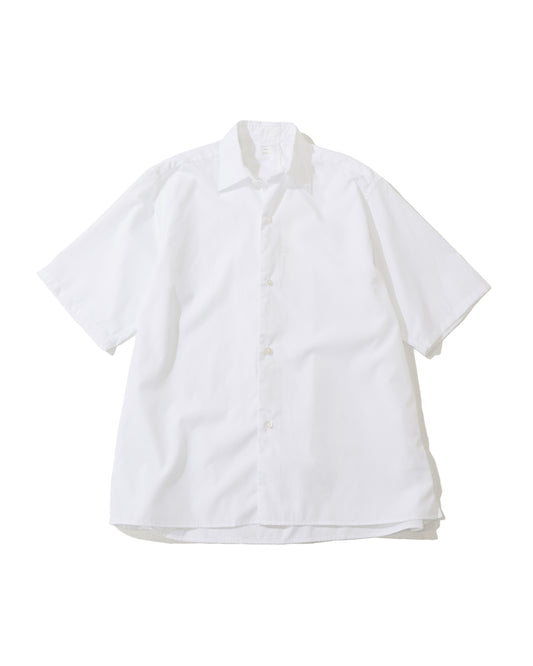 Cotton Broad Half-Sleeve Shirt White