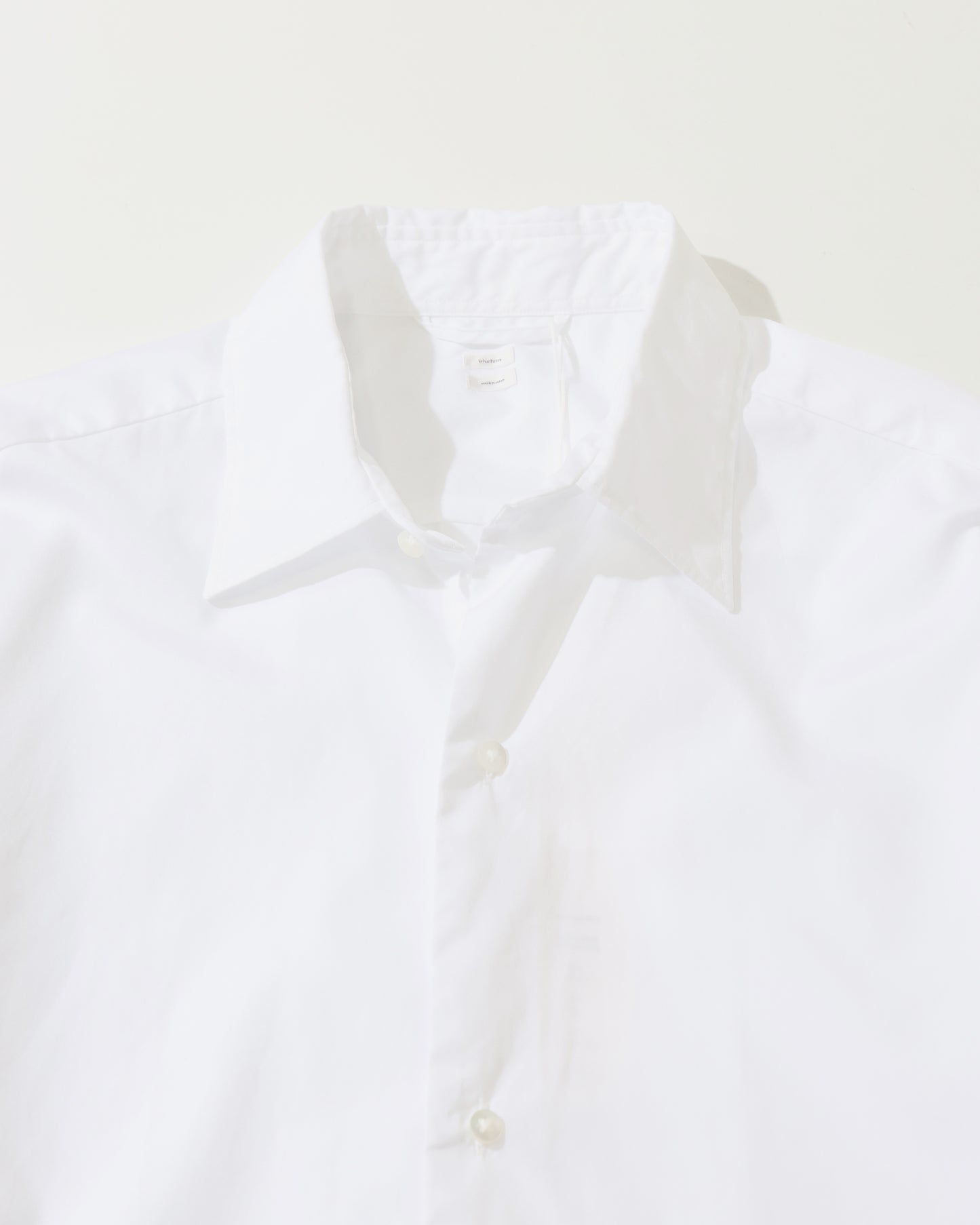Cotton Broad Half-Sleeve Shirt White