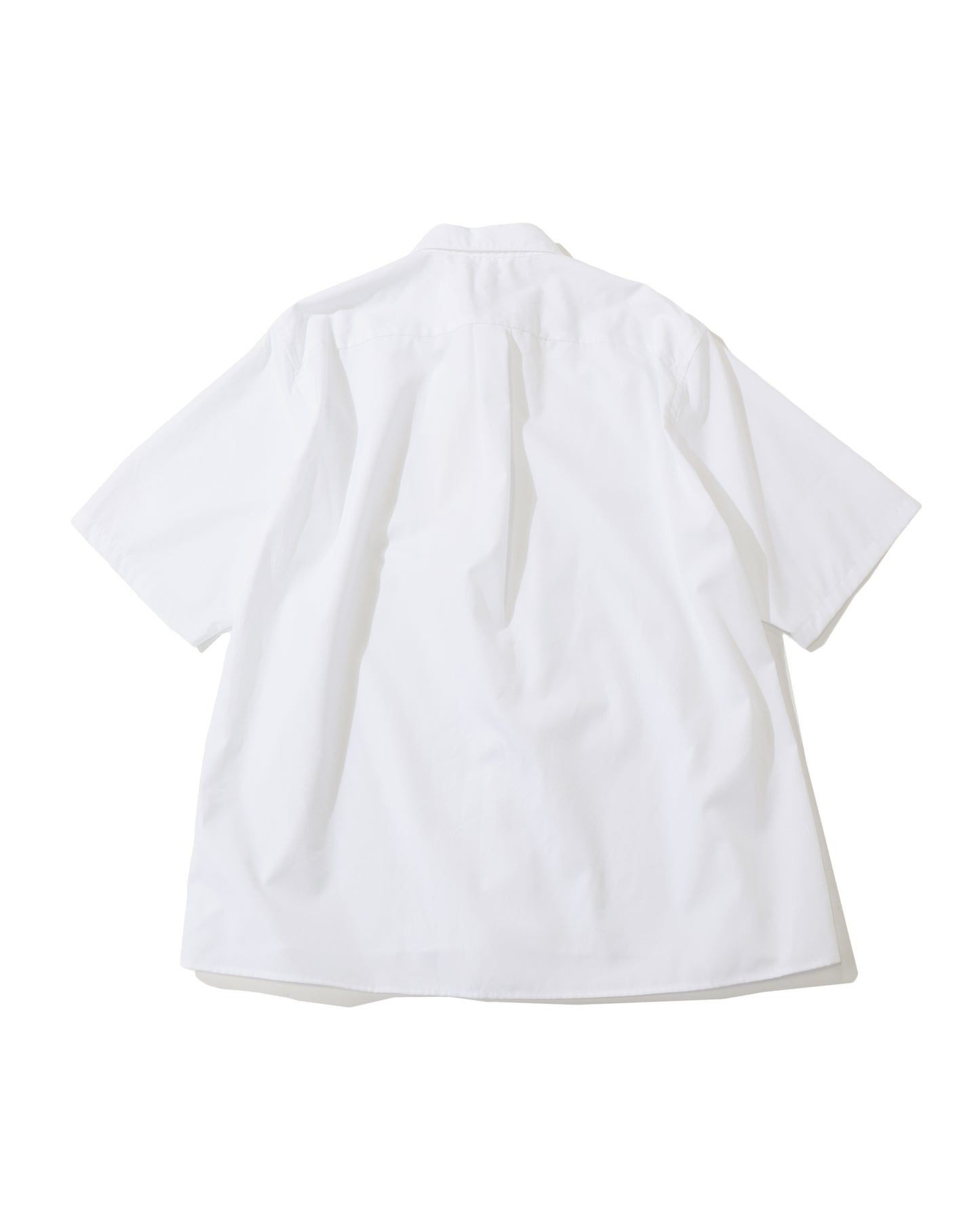 Cotton Broad Half-Sleeve Shirt White
