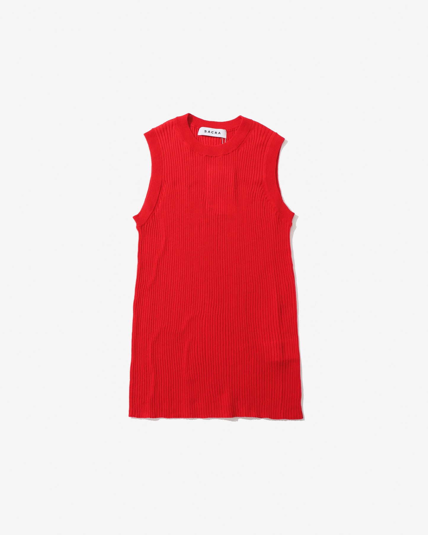 FINE TWIST CO/SI RIB N/S TOP