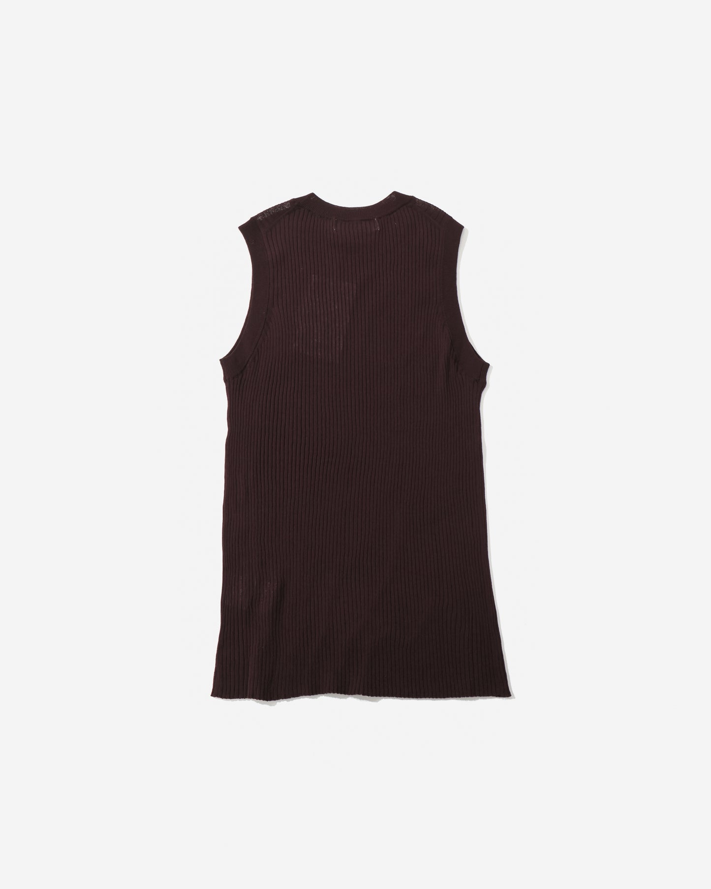 FINE TWIST CO/SI RIB N/S TOP