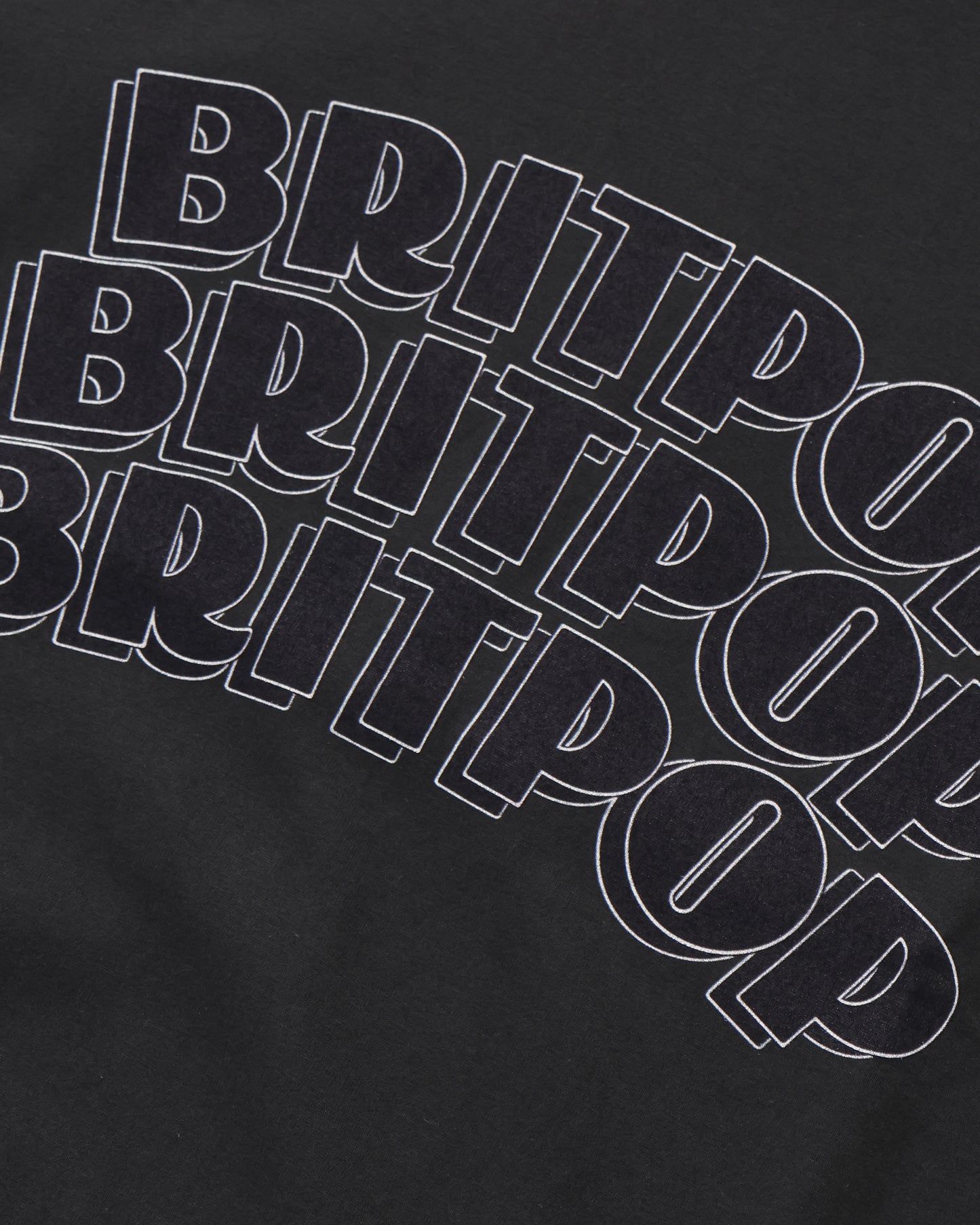 BRITPOP Print Tee STANDARD InkBlack×Black-PT
