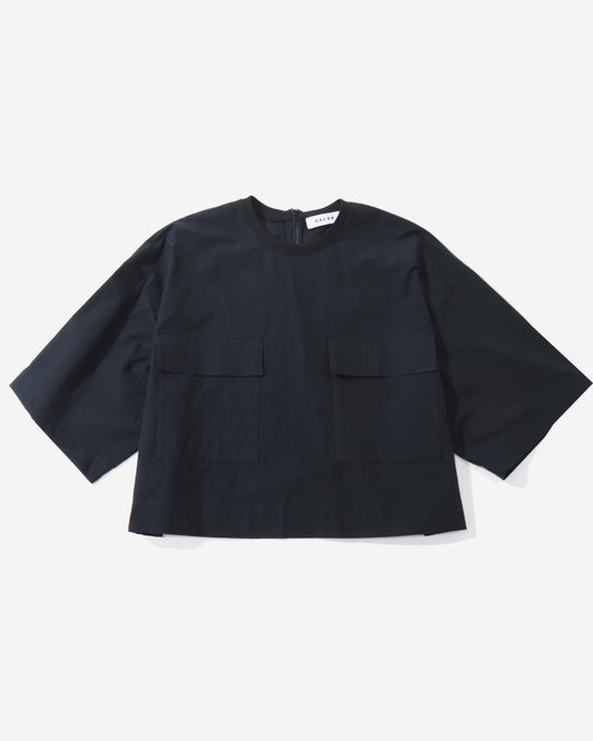 H.COUNT COTTON TUMBLE CROPPED TOP