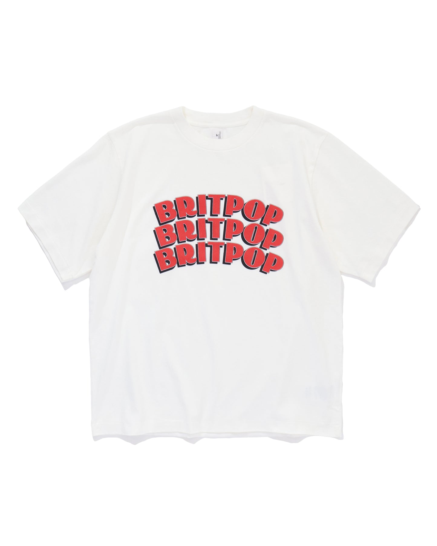 BRITPOP Print Tee STANDARD White×Red-PT
