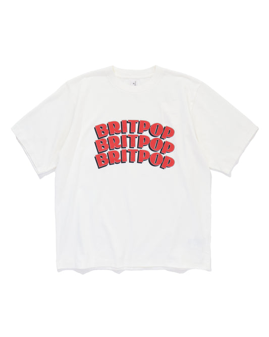 BRITPOP Print Tee STANDARD White×Red-PT