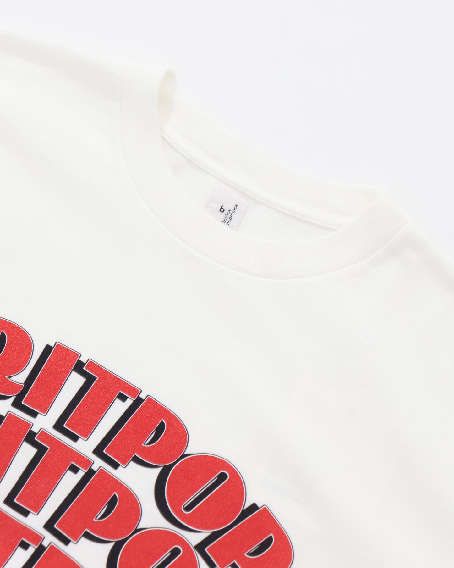 BRITPOP Print Tee STANDARD White×Red-PT