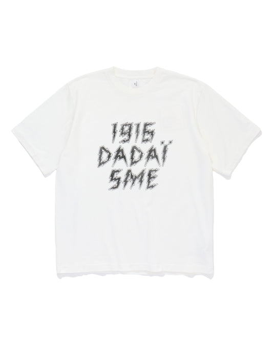 DADAISME Print Tee STANDARD White×Black-PT