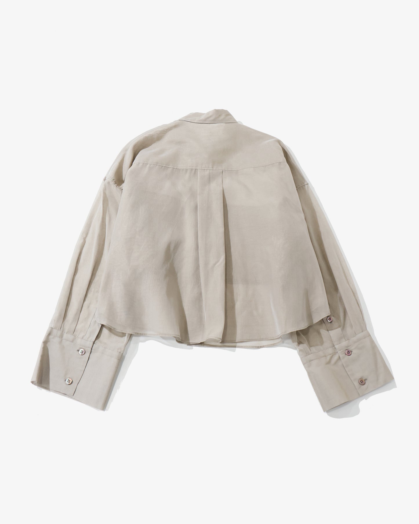 PREMIUM SILK COTTON CROPPED SHIRT