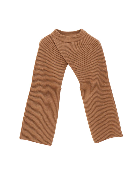 RIBBED KNIT WOOL SHRUG 11411