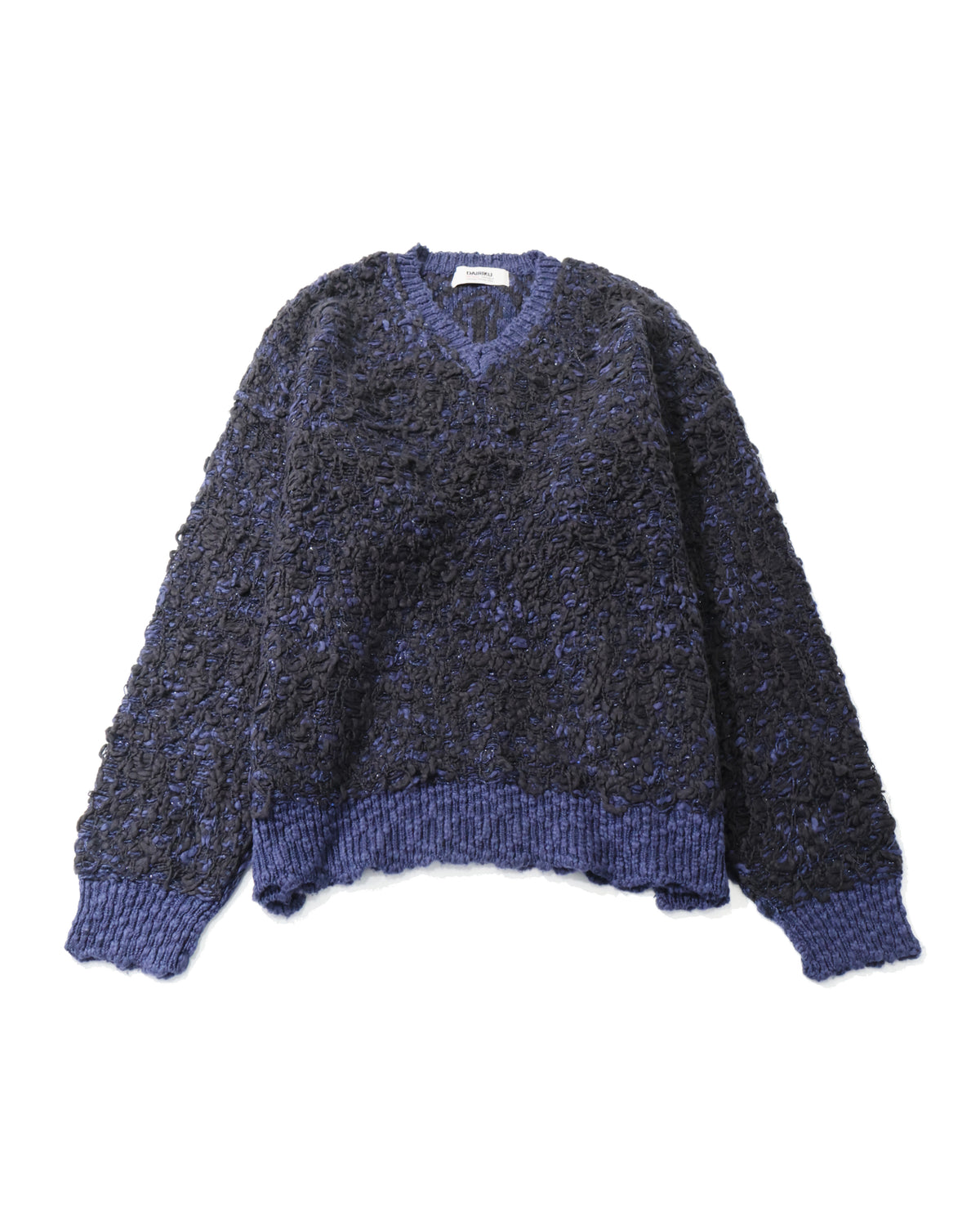 "Odd Hotel's Carpet" V-neck Pullover Knit