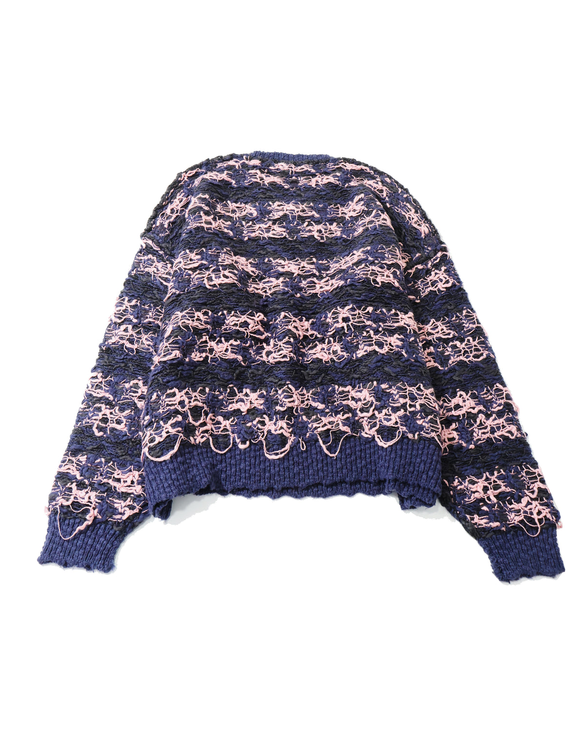 "Odd Hotel's Carpet" V-neck Pullover Knit