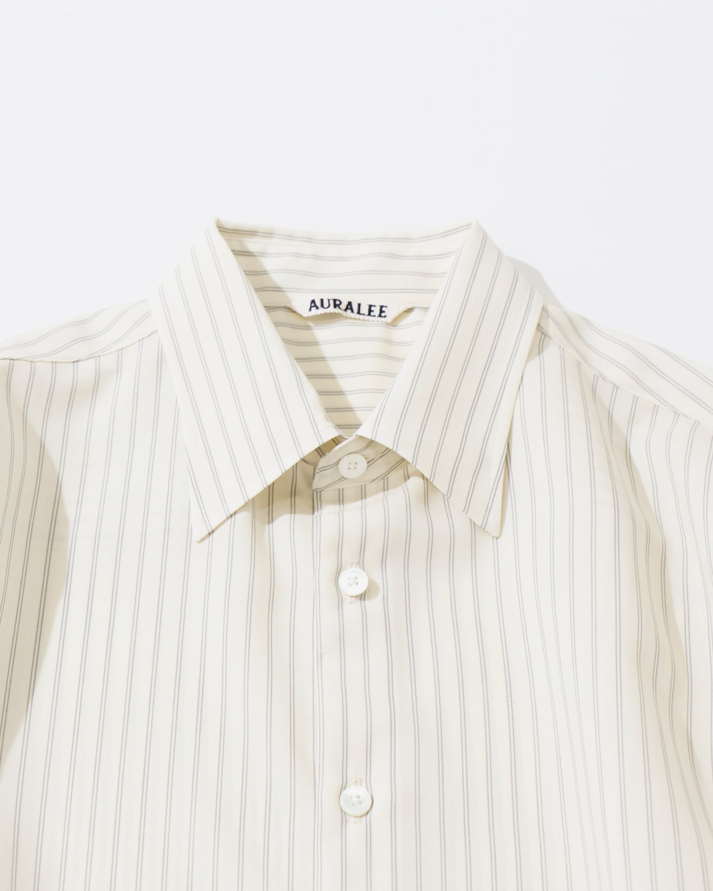 SUPER FINE WOOL STRIPE SHIRT