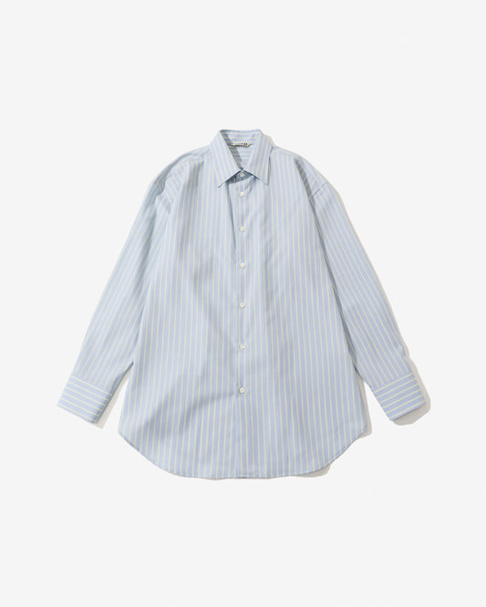 SUPER FINE WOOL STRIPE SHIRT