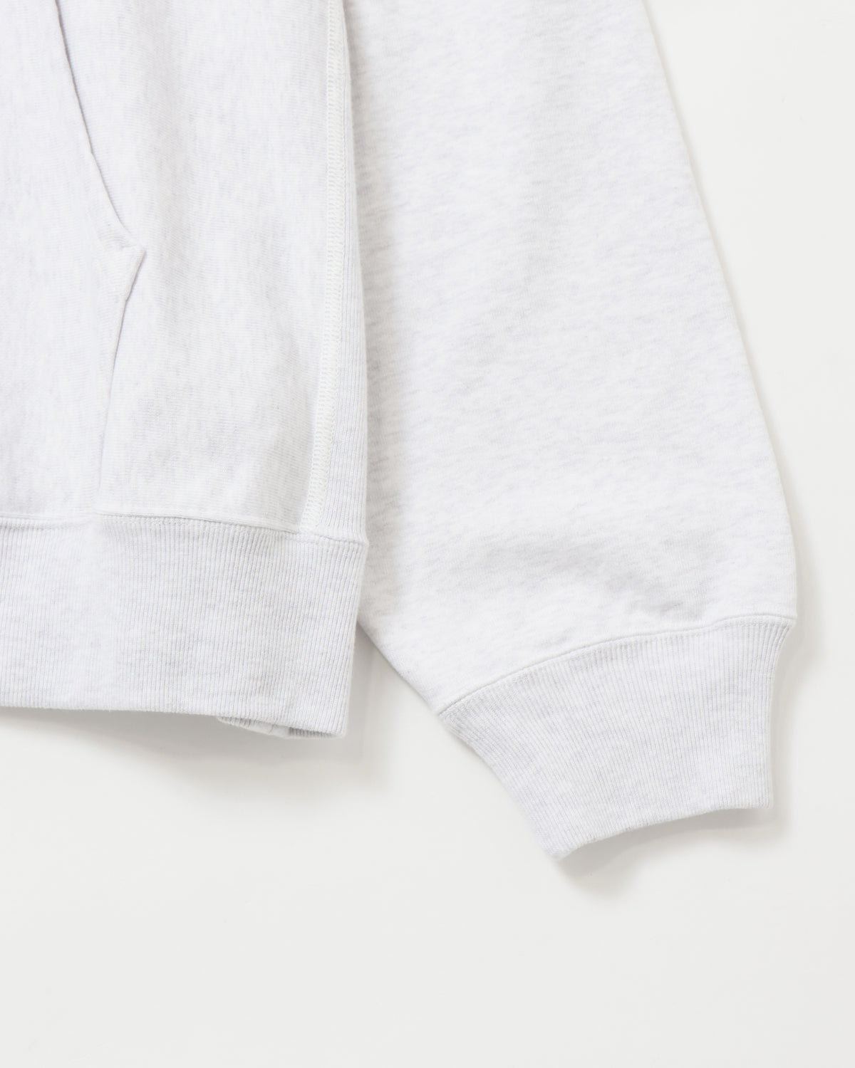 Soft&Hard Sweat Hoodie P/O HeatherWhite