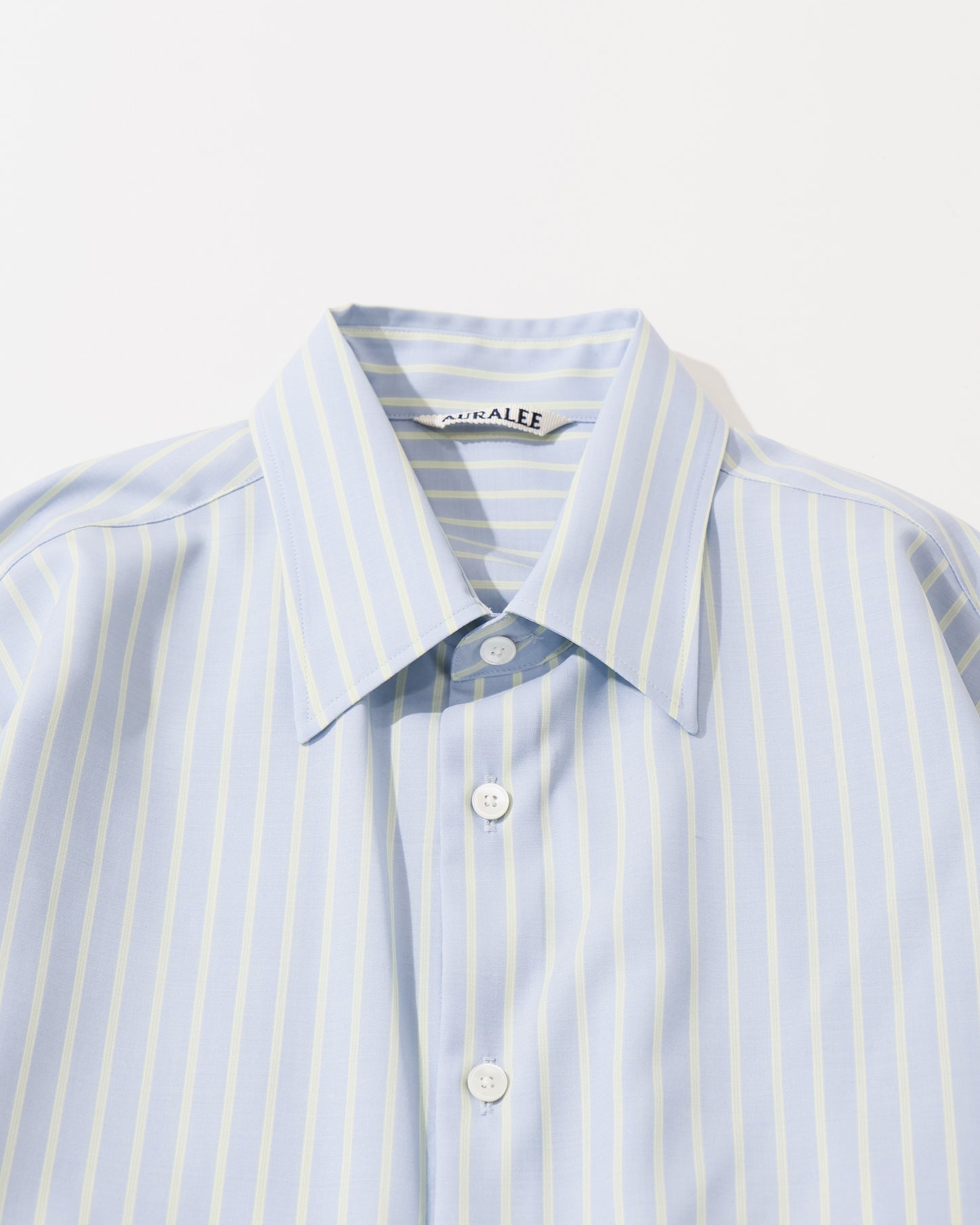 SUPER FINE WOOL STRIPE SHIRT