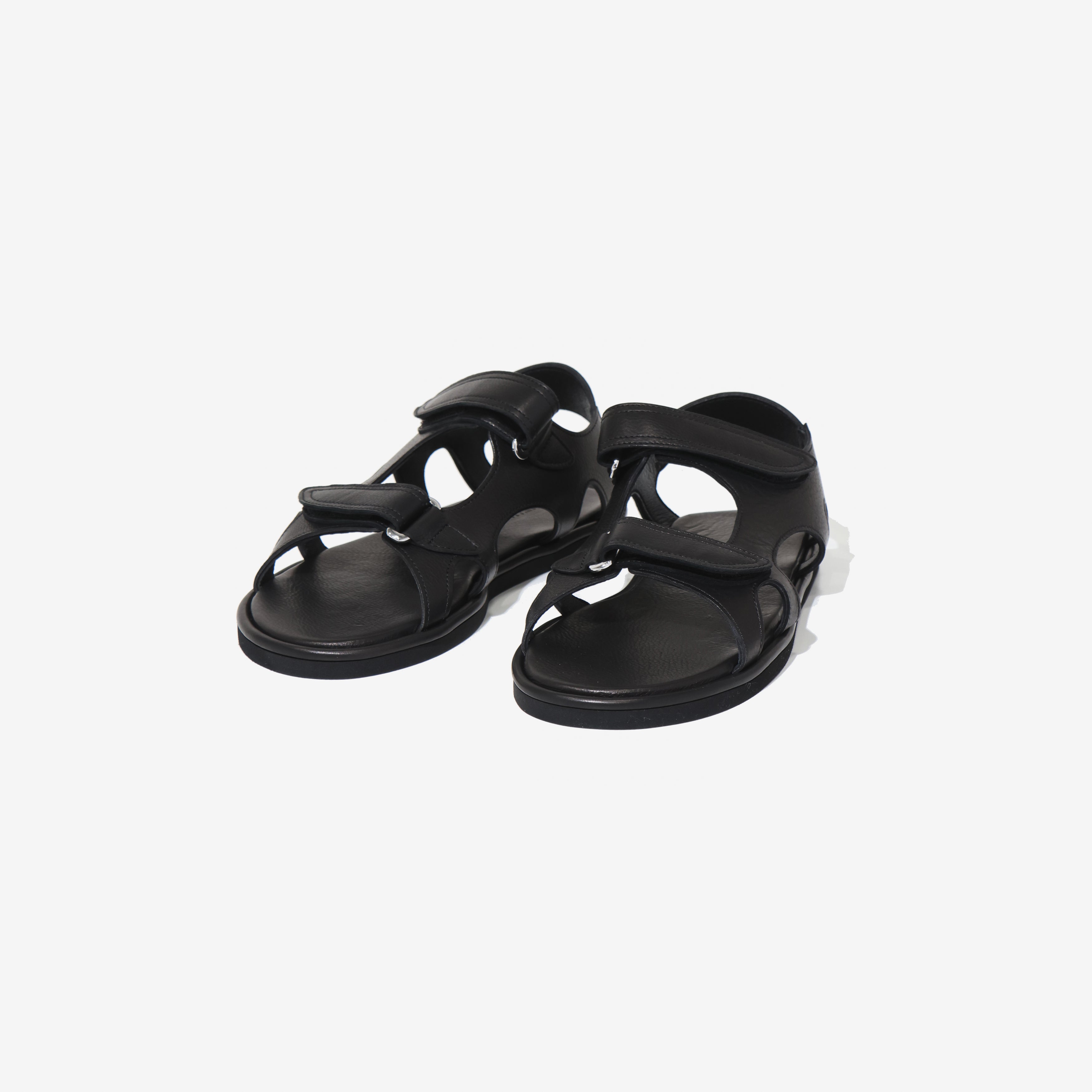 SOFT LEATHER DOUBLE STRAP SANDALS – TIME AFTER TIME