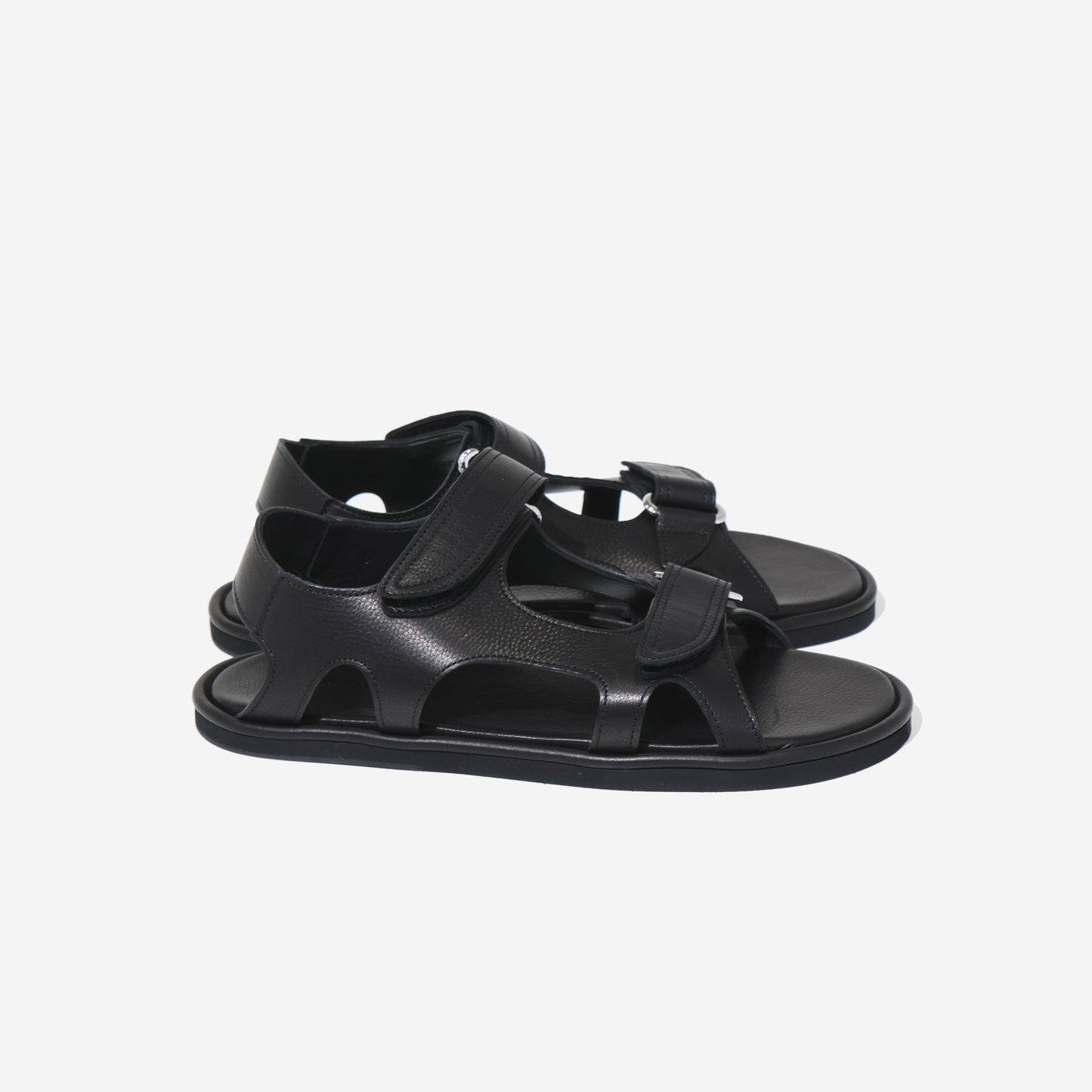 SOFT LEATHER DOUBLE STRAP SANDALS