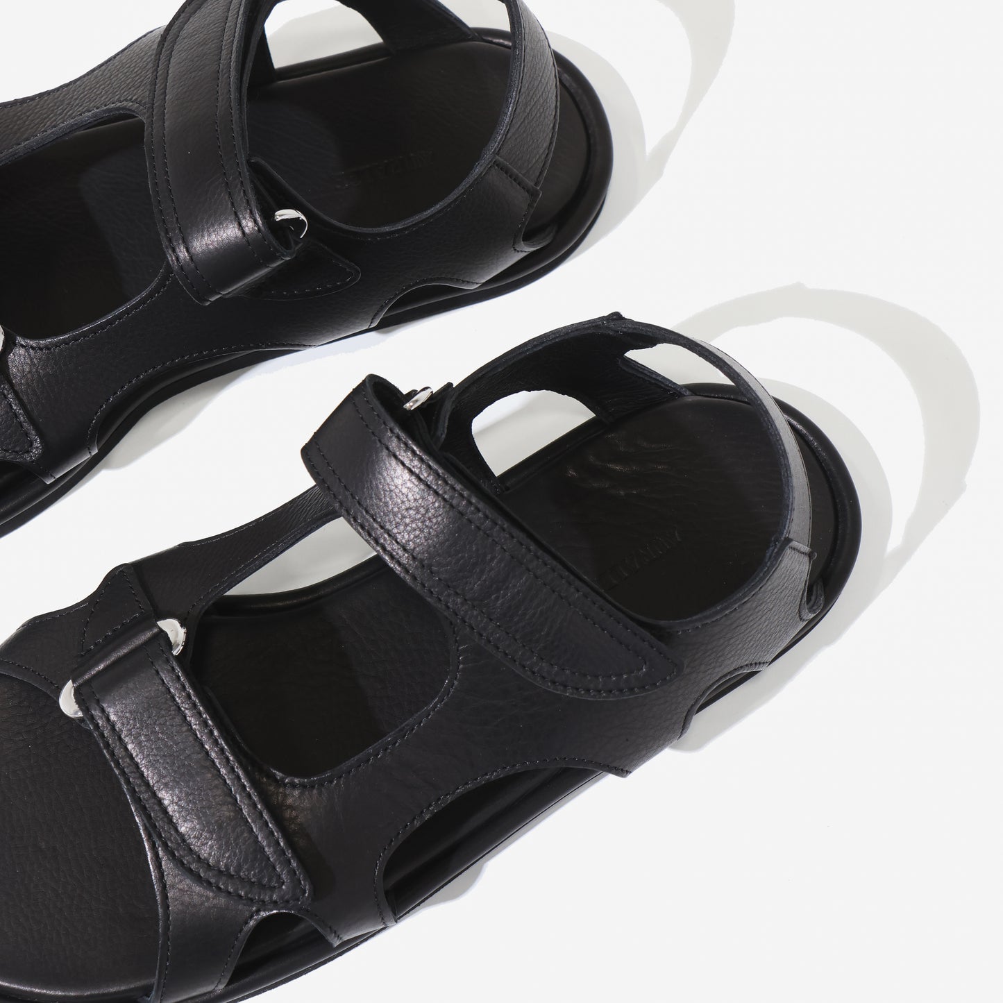 SOFT LEATHER DOUBLE STRAP SANDALS